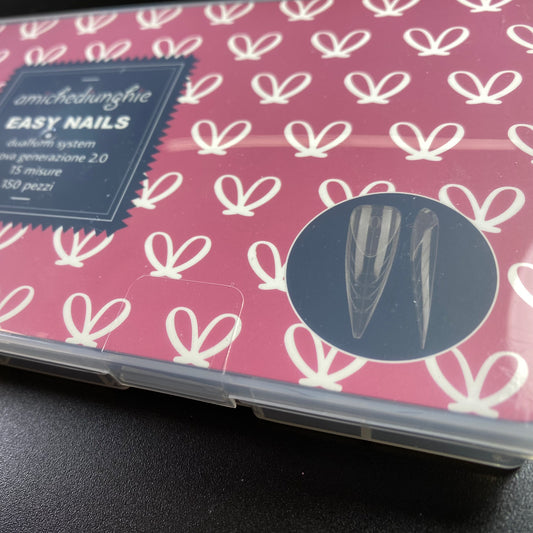 Dualform Perfect French 3in1 Stiletto/Coffin - n302 3in1 - misure grandi - 15 misure pollice grande