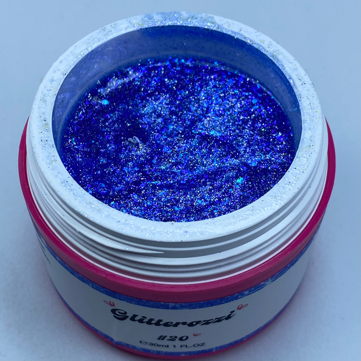 Glitterozzi #20 Builder Gel Fantasy | Gel costruttore autolivellante glitter di diverse dimensioni 30ml