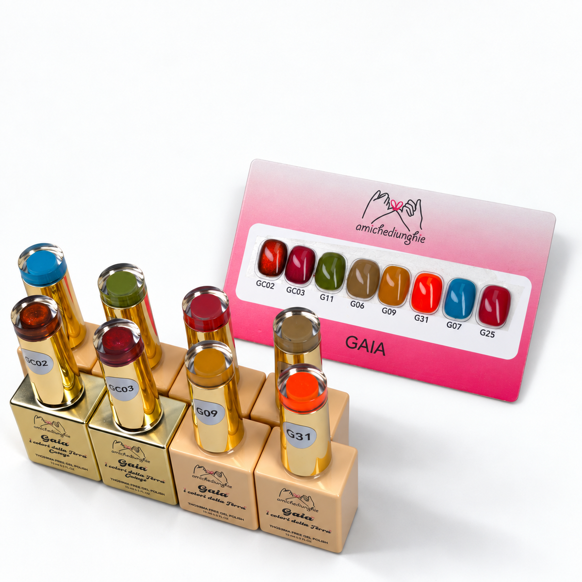 GAIA I Colori della Terra Collection 8 PZ da 15ml - gelcolor semipermanente