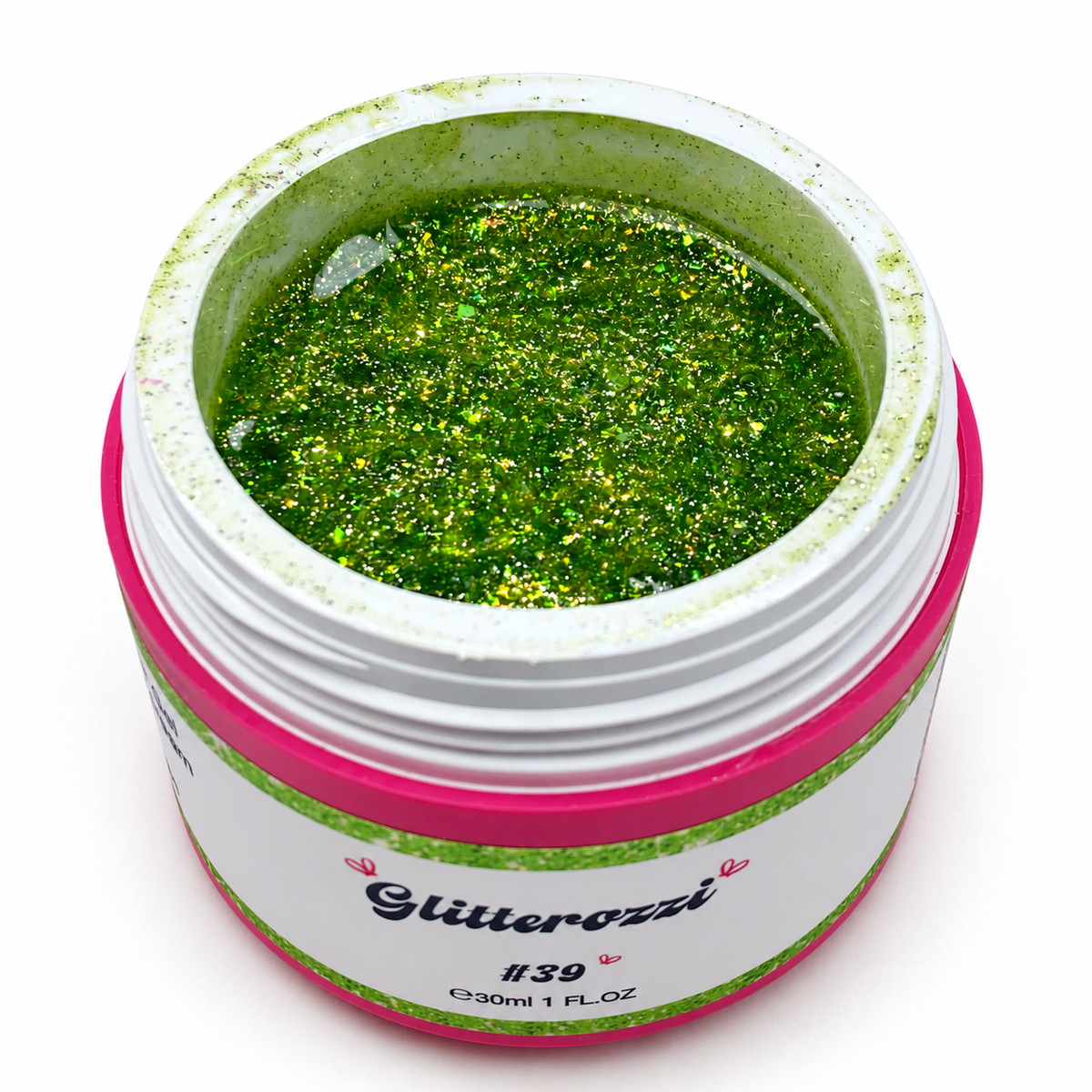 Glitterozzi #39 Builder Gel Fantasy | Gel costruttore autolivellante glitter di diverse dimensioni 30ml