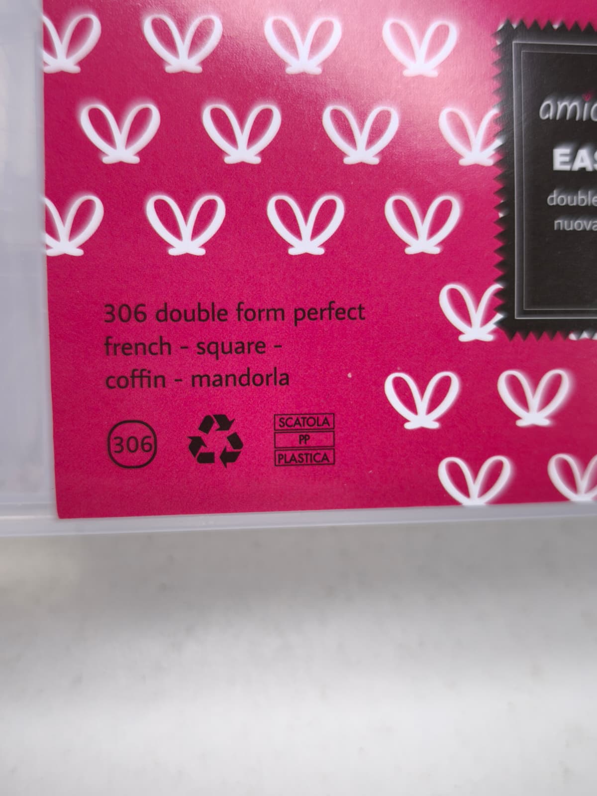 Double Dualform Perfect French - 306 double form - misure grandi - square, almond, coffin - french muretto - scalino per giro cuticole perfetto