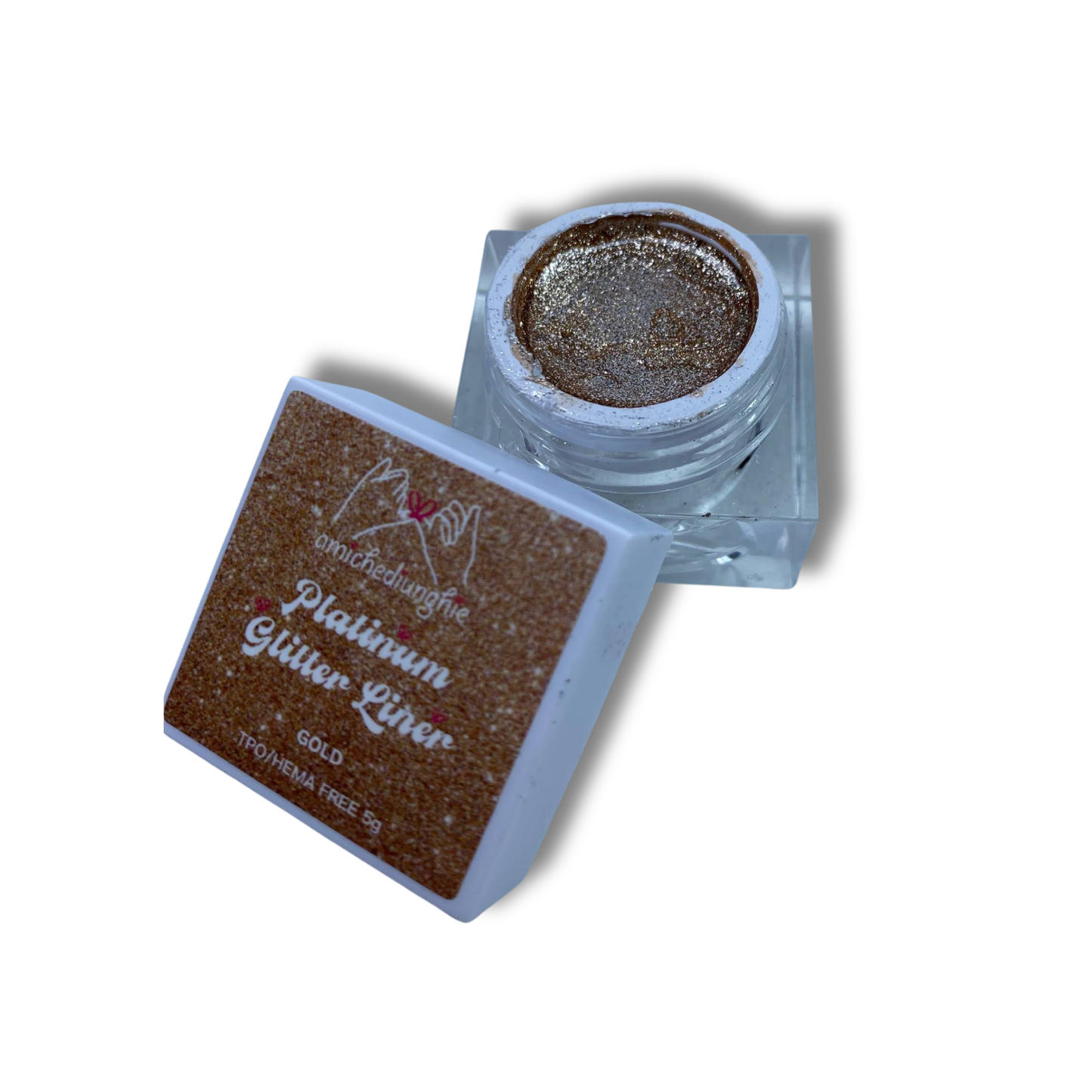 Platinum Glitter Gel Gold 5gr