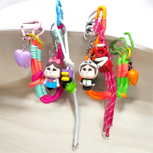 Charm portachiavi-accessorio borsa e cellulare