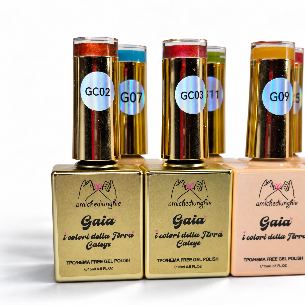 GAIA I Colori della Terra Collection 8 PZ da 15ml - gelcolor semipermanente