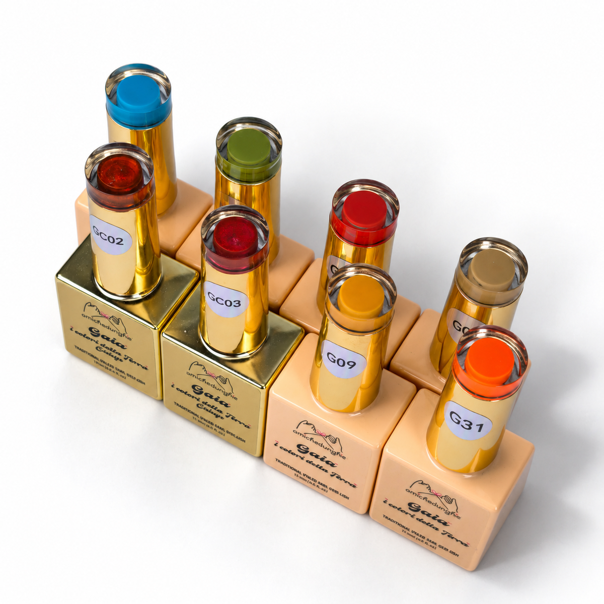 GAIA I Colori della Terra Collection 8 PZ da 15ml - gelcolor semipermanente