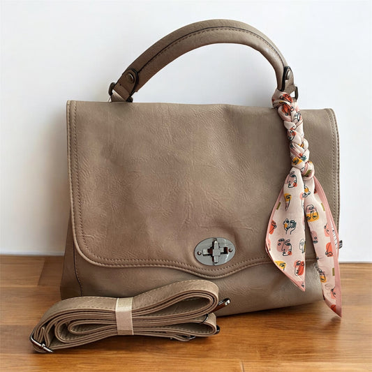 Borsa “La Ondulata” - Borsa manico e tracolla , morbida , leggera , casual.
