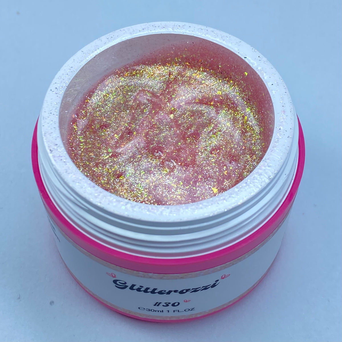 Glitterozzi #30 Builder Gel Fantasy | Gel costruttore autolivellante glitter di diverse dimensioni 30ml