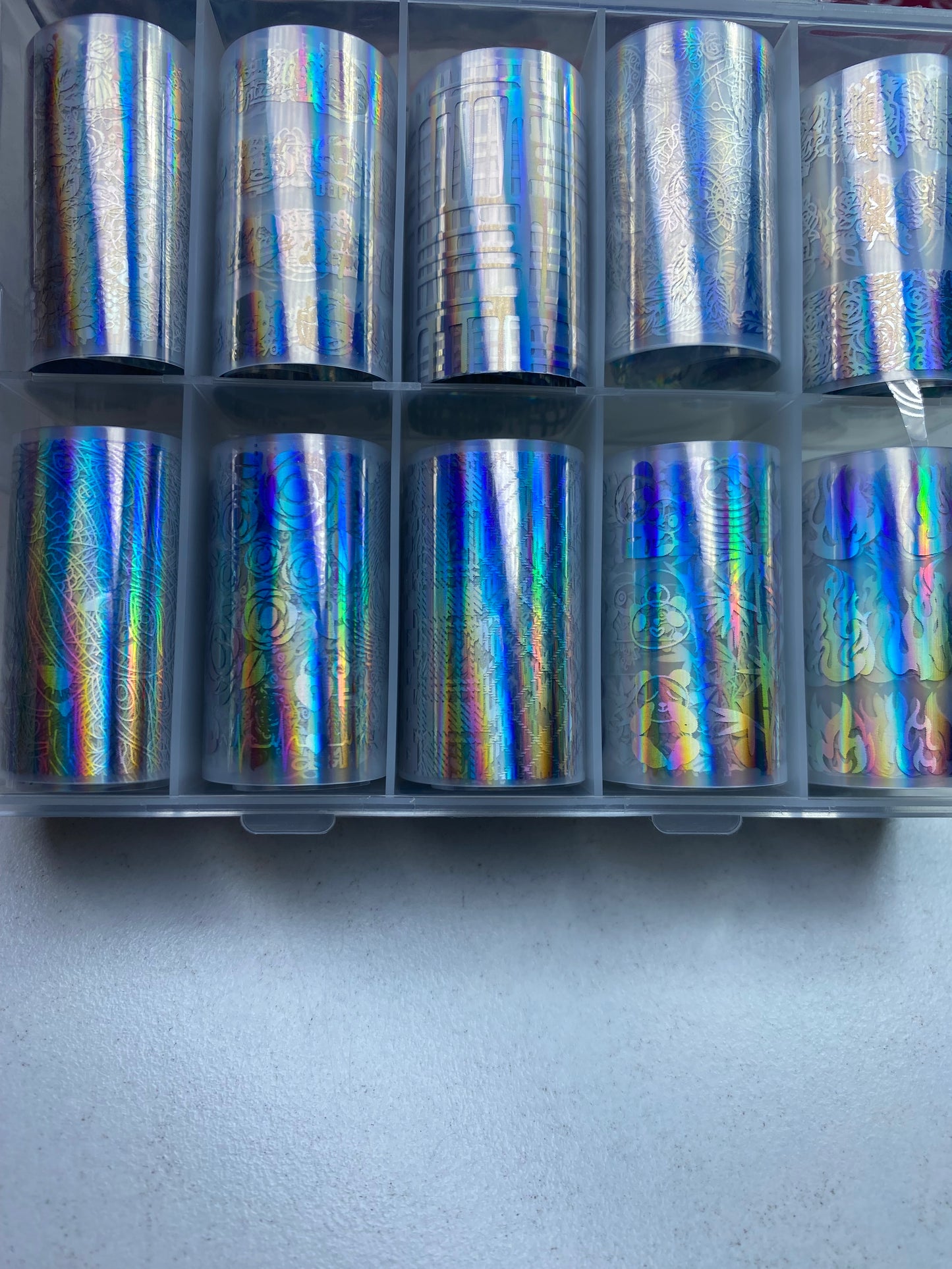 Transfer foil nailart - 10-04