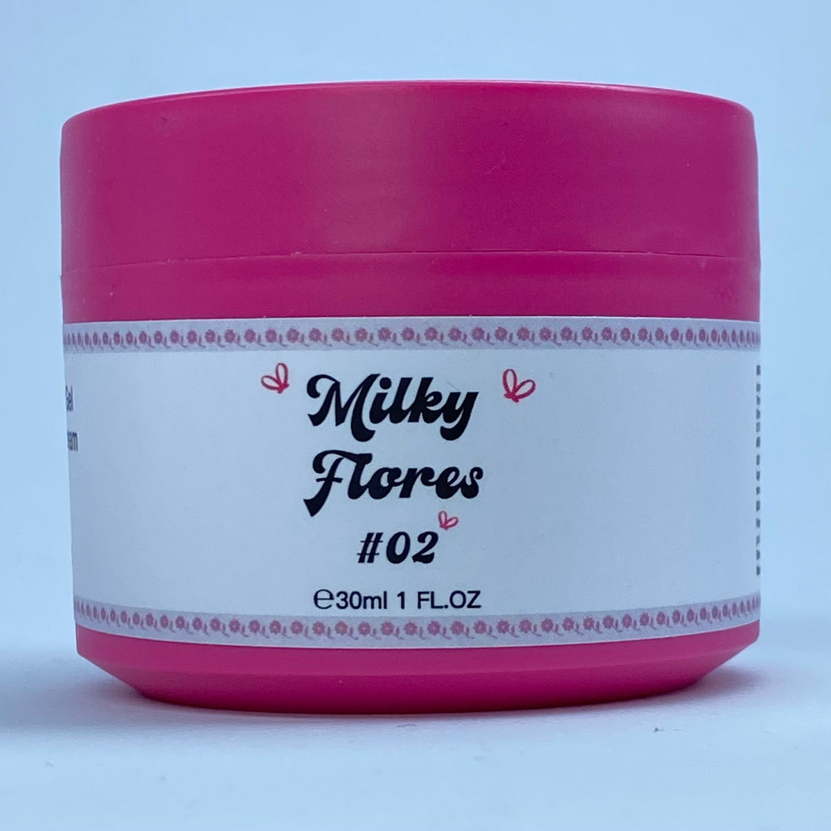 Milky Flores #02 Builder Gel Fantasy | Gel costruttore lattiginoso con fiori secchi 30ml