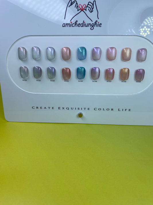 Aura CatEye Collection gel polish 15ml - 9 pezzi