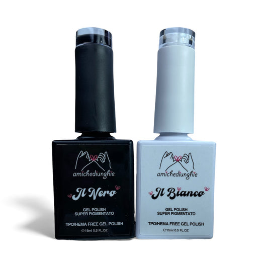 IL BIANCO e IL NERO - GEL POLISH SEMIPERMANENTE - SMALTO GEL 15ML