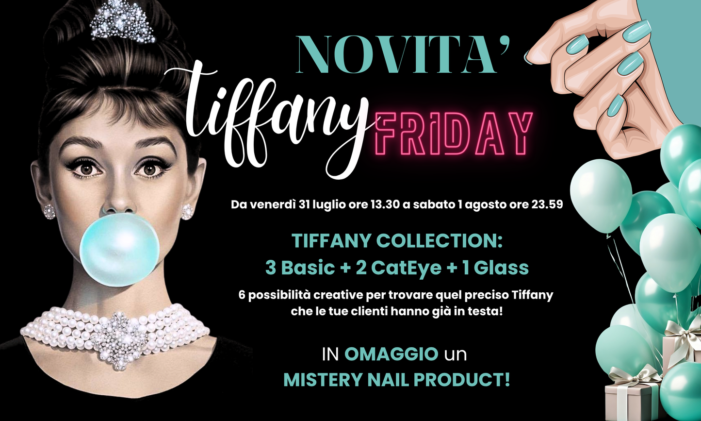 Tiffany Mix collection 6 PZ da 15ml - Cat Eye semipermanente - Glass effect - semipermanente 3 colori