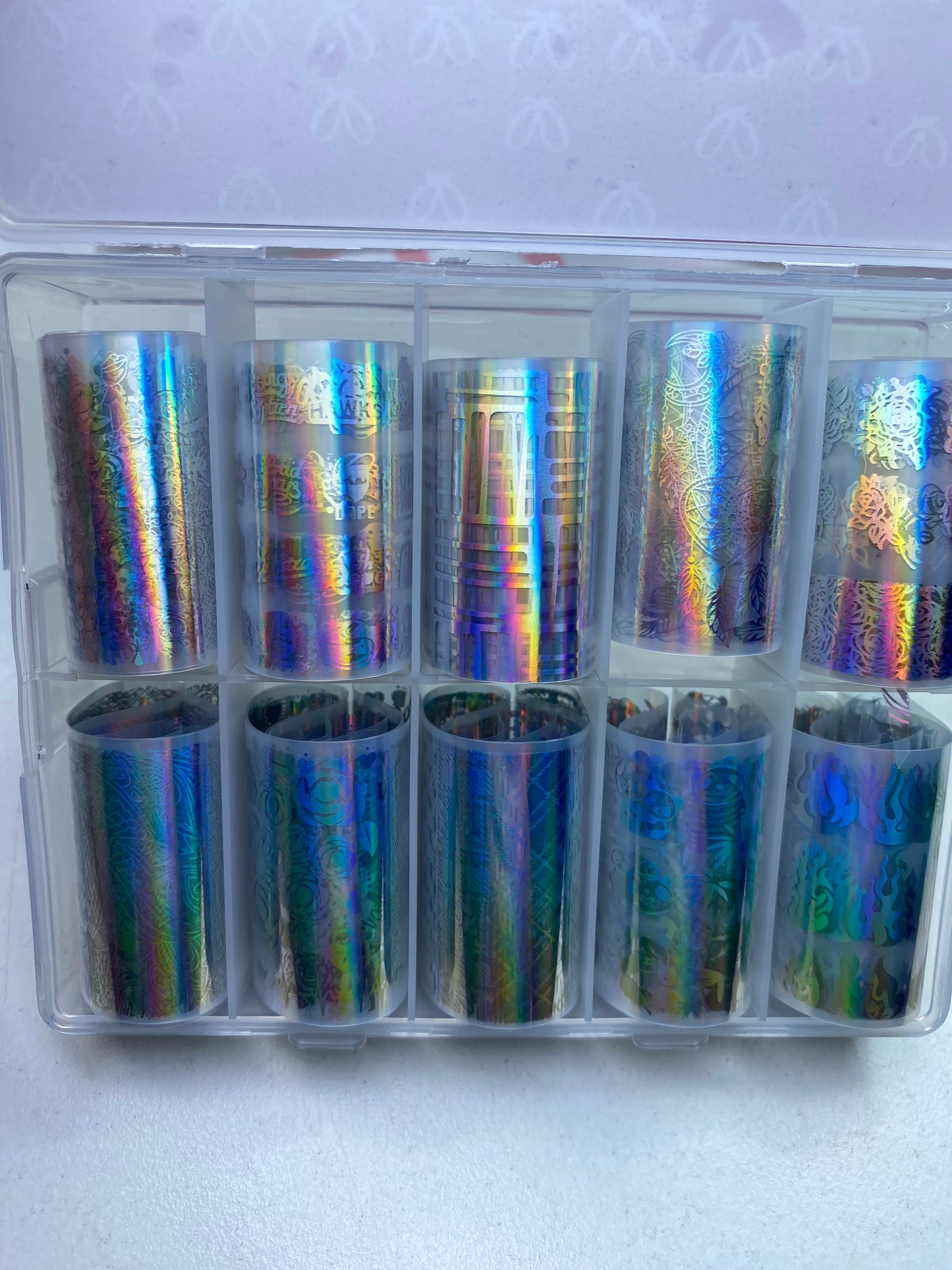 Transfer foil nailart - 10-04