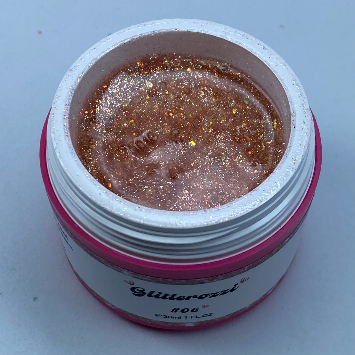 Glitterozzi #06 Builder Gel Fantasy | Gel costruttore autolivellante glitter di diverse dimensioni 30ml