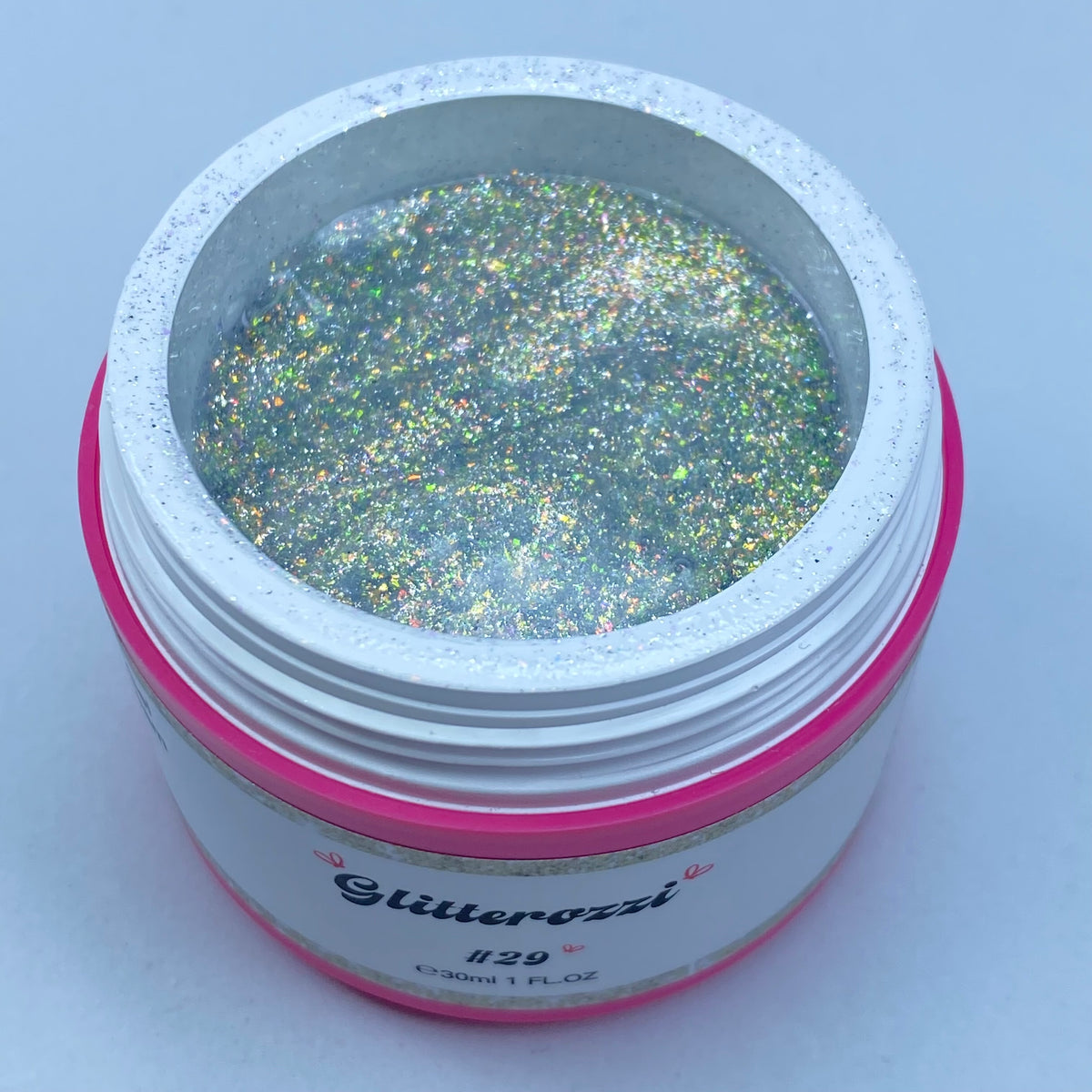 Glitterozzi #29 Builder Gel Fantasy | Gel costruttore autolivellante glitter di diverse dimensioni 30ml