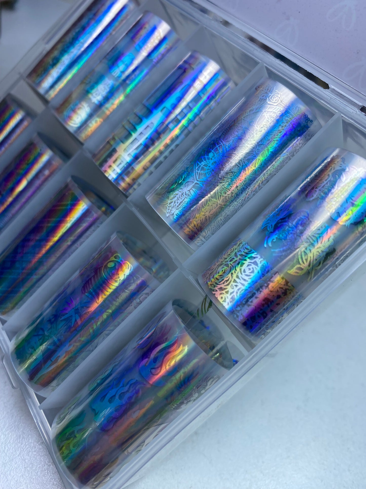 Transfer foil nailart - 10-04