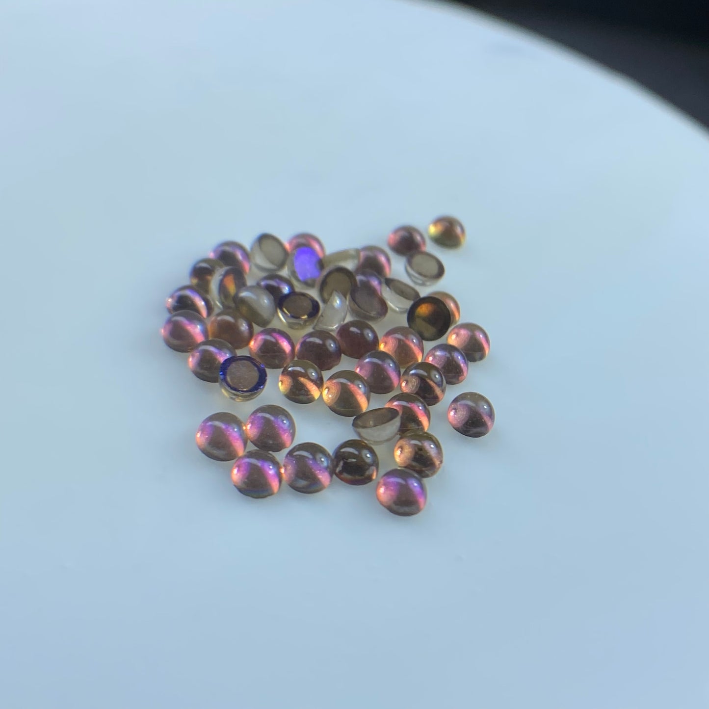 BRILLOVSKY STRASS MEZZA PERLA SIRENA VIOLET VOLCANO AB 100PZ