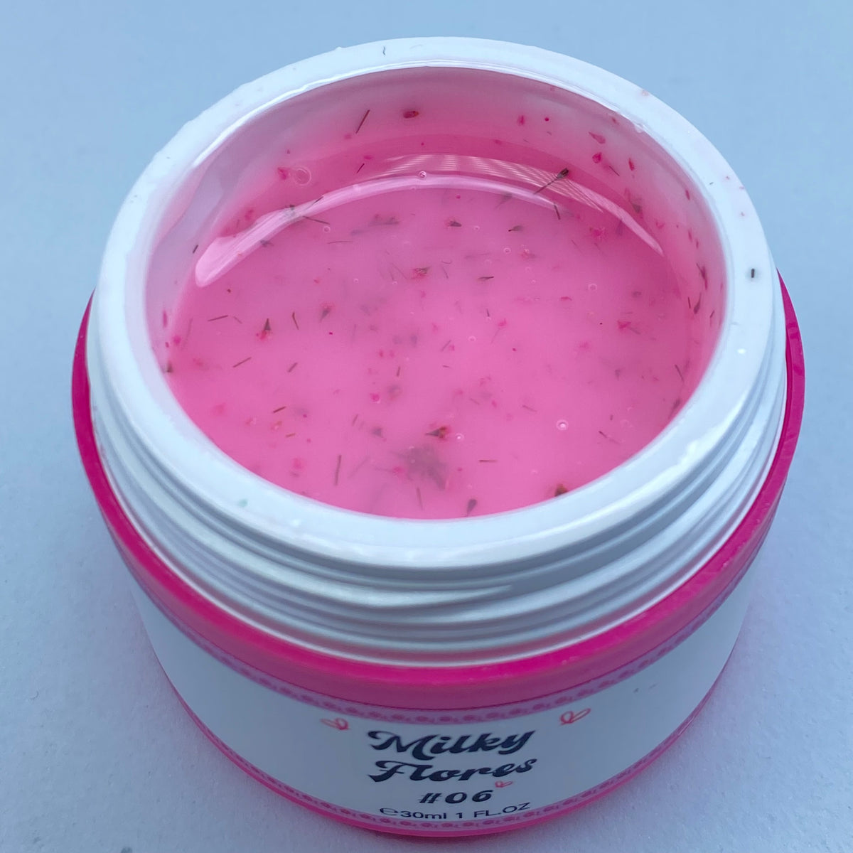 Milky Flores #06 Builder Gel Fantasy | Gel costruttore lattiginoso con fiori secchi 30ml
