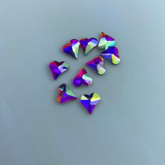 Strass Cuore #2 clear AB 15pz