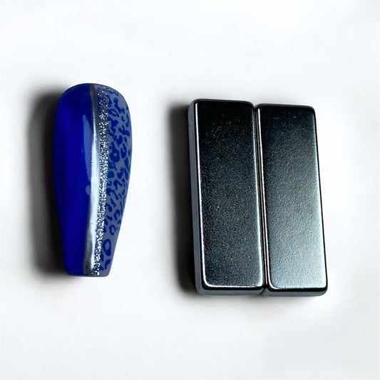 Calamita rettangolo grande 2pz - magnete rettangolo per gel CatEye magnetico 30x10x4mm