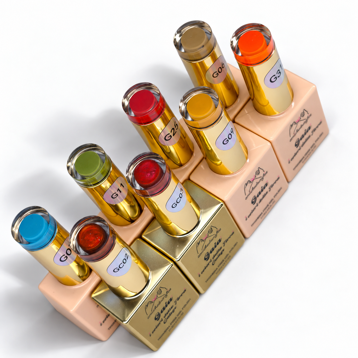 GAIA I Colori della Terra Collection 8 PZ da 15ml - gelcolor semipermanente