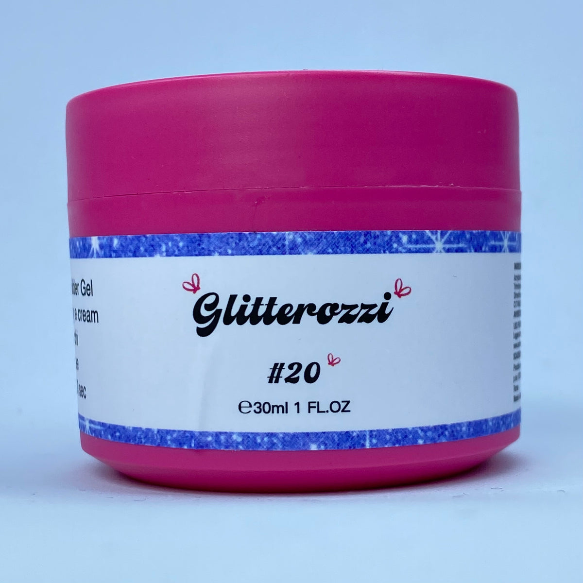 Glitterozzi #20 Builder Gel Fantasy | Gel costruttore autolivellante glitter di diverse dimensioni 30ml