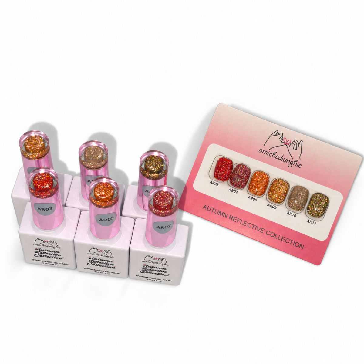 Autumn Reflective Collection | Gelpolish semipermanente | 6 pezzi da 15 ml