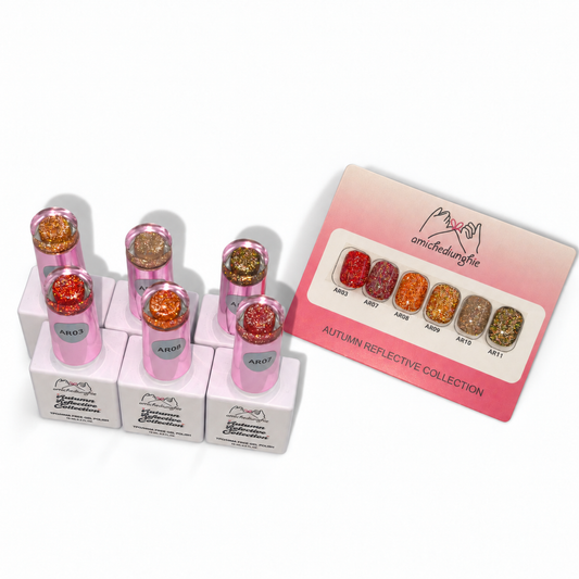 Autumn Reflective Collection | Gelpolish semipermanente | 6 pezzi da 15 ml