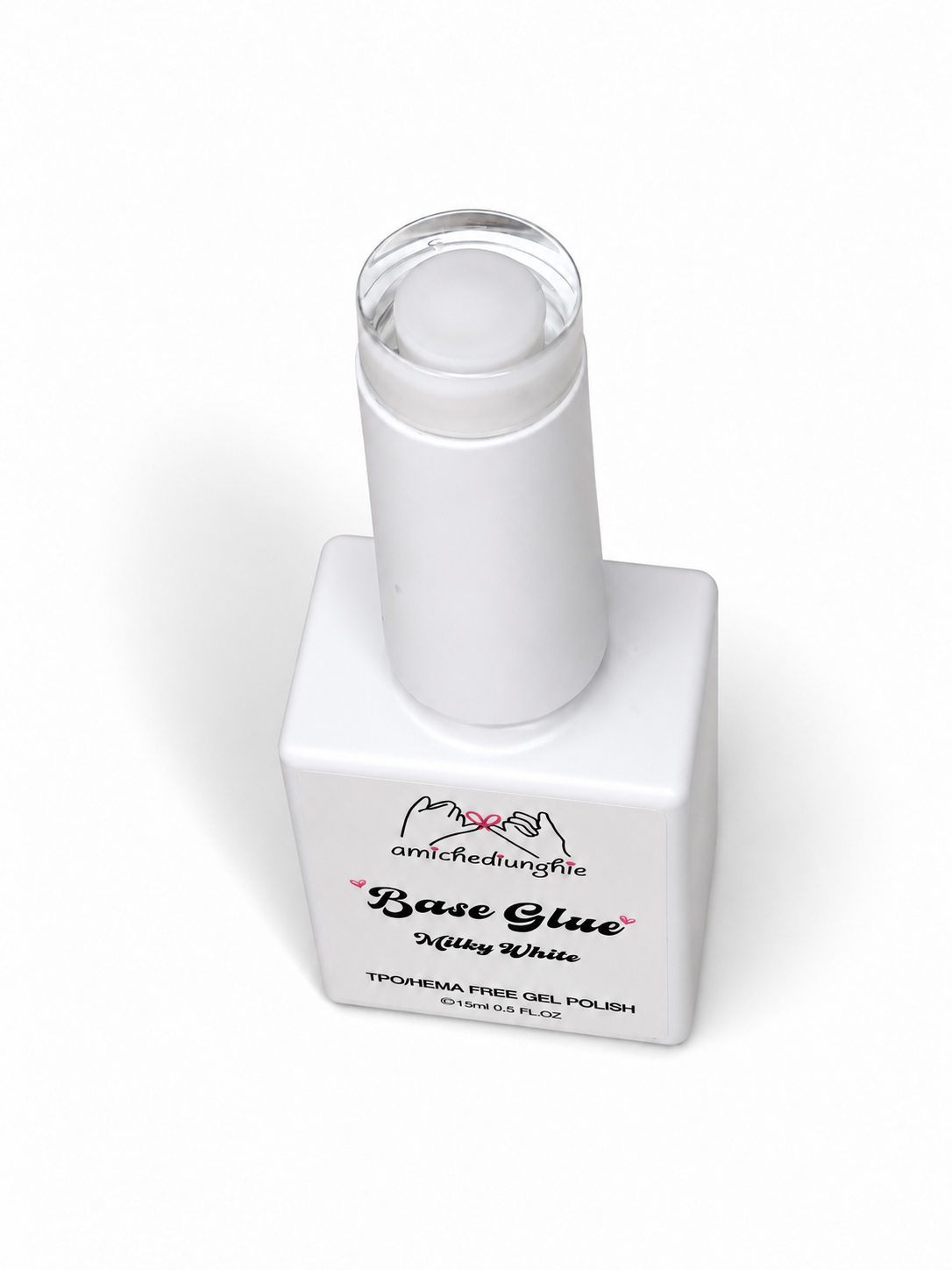 Base Glue Gel Colorata Milky White | Unghie Naturali e Total Cover Tip 15ml