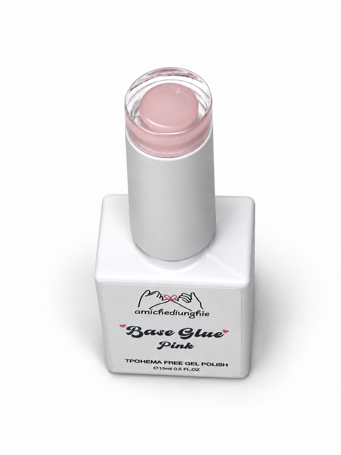 Base Glue Gel Colorata Pink | Unghie Naturali e Total Cover Tip 15ml