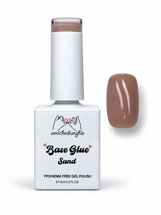 Base Glue Gel Colorata Sand | Unghie Naturali e Total Cover Tip 15ml