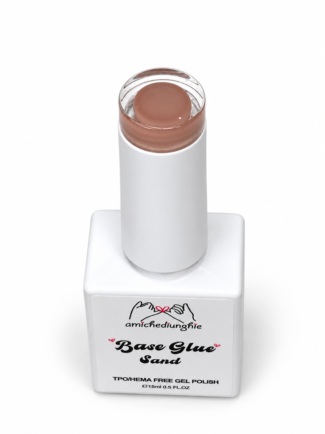 Base Glue Gel Colorata Sand | Unghie Naturali e Total Cover Tip 15ml