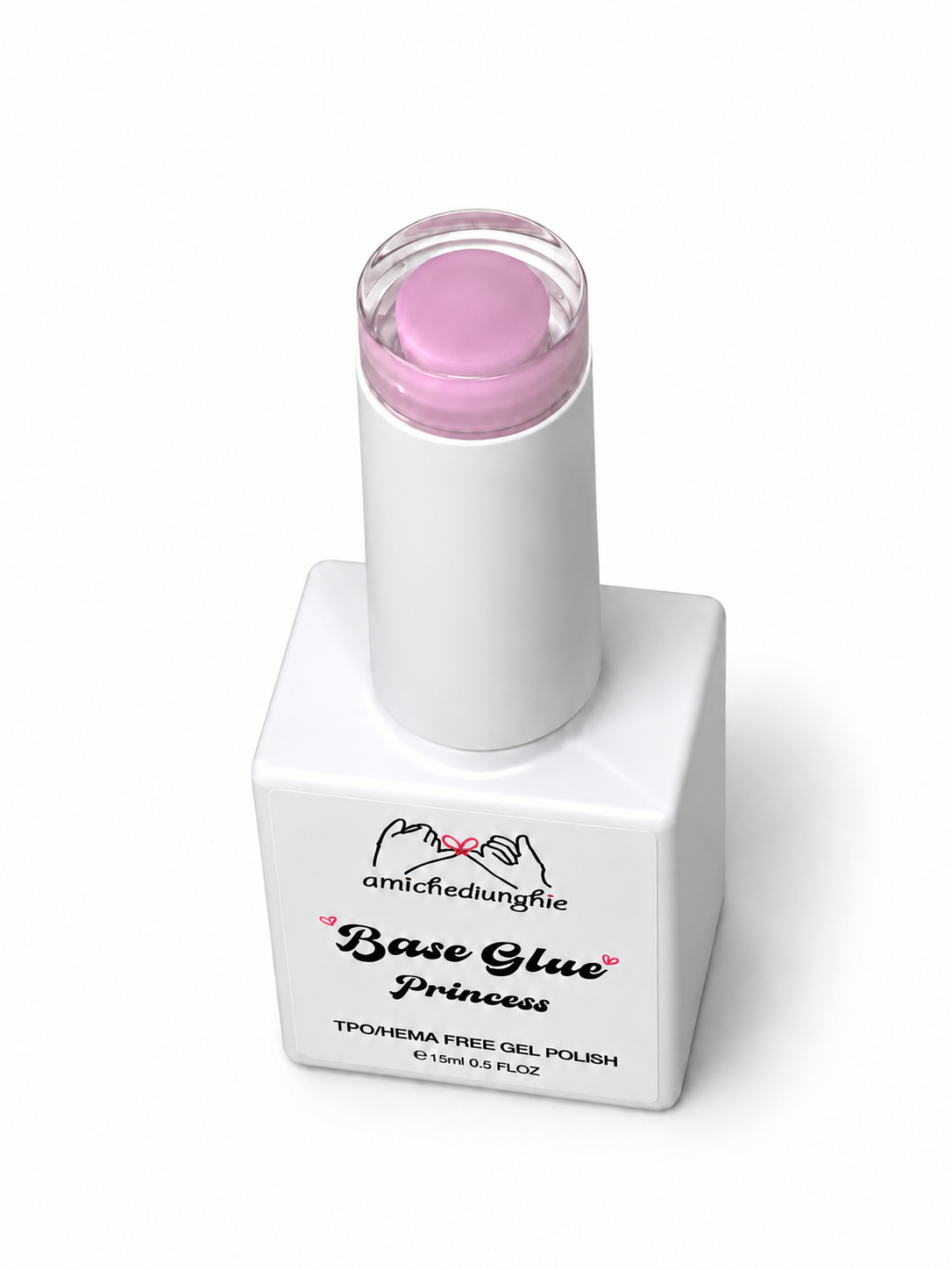 Base Glue Gel Colorata Princess | Unghie Naturali e Total Cover Tip 15ml