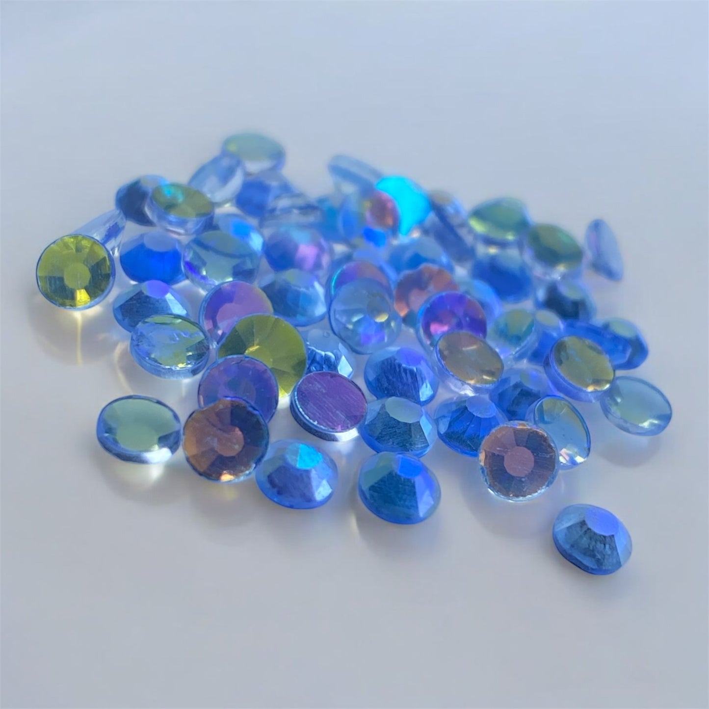 Strass Double Face Aurora Zaffiro AB 100pz