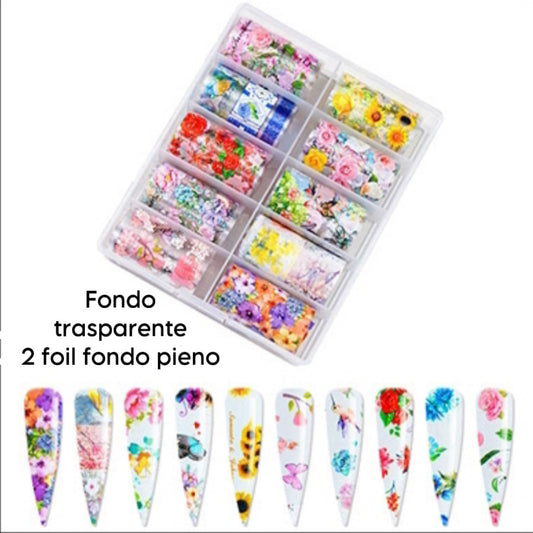 Transfer foil nailart- 35-13