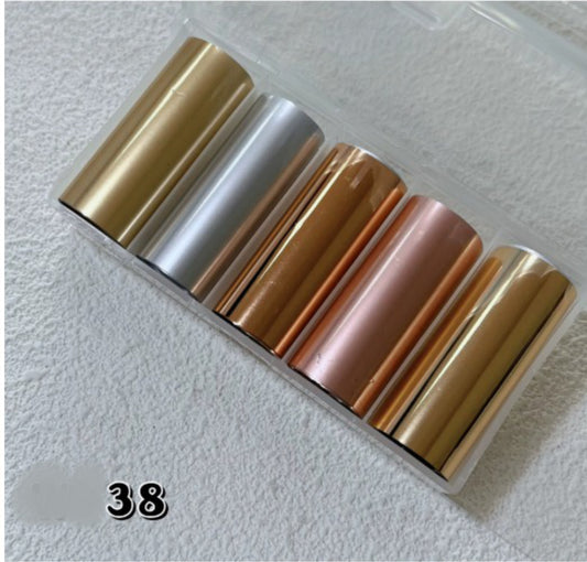 Transfer foil nailart- 38