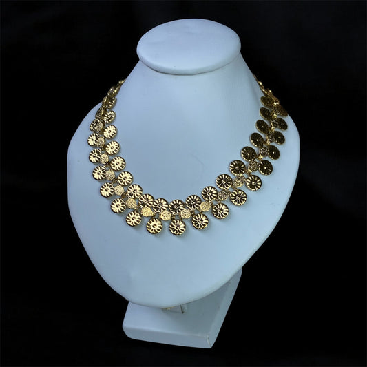 Collana margherita doppia in acciaio stainless