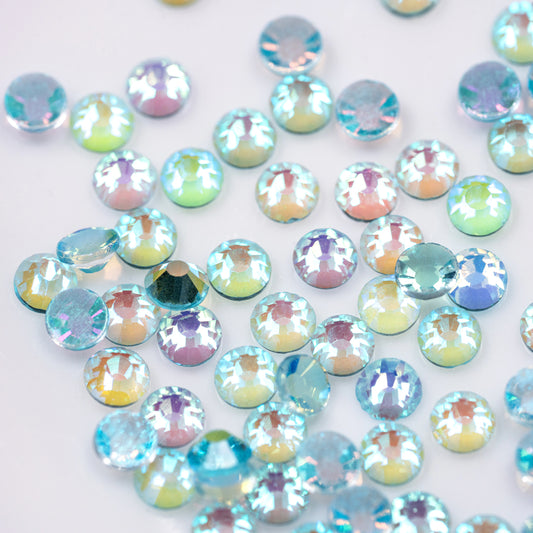 Strass Double Face Aurora Acquamarina AB 100pz