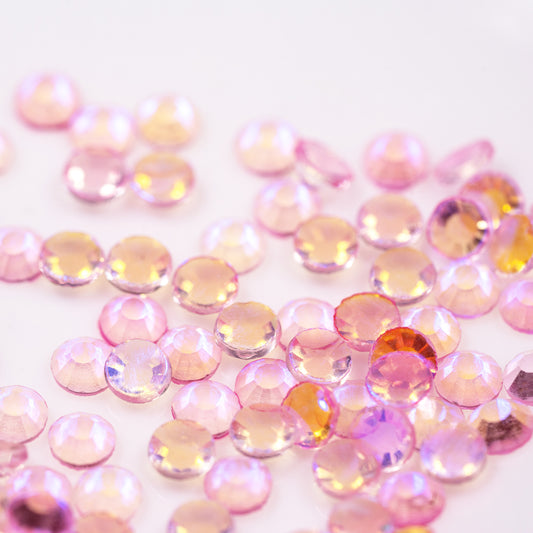 Strass Double Face Aurora Pink AB 100pz