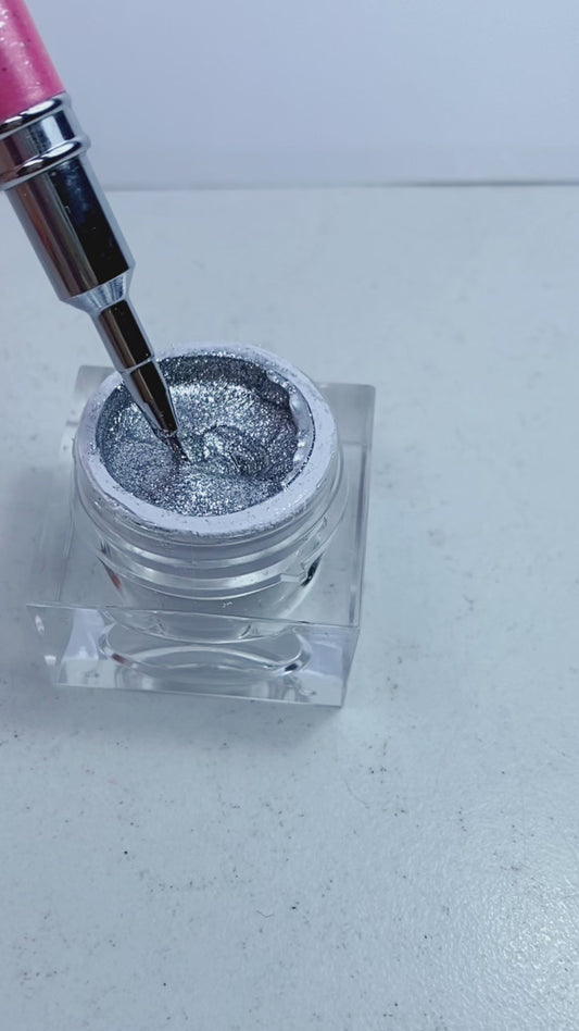 Platinum Glitter Gel Silver 5gr