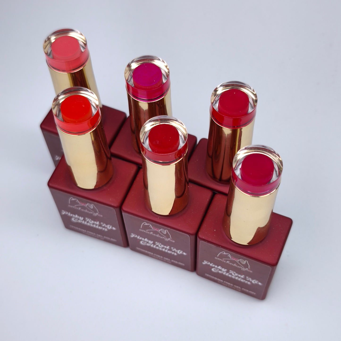 Pinky Red Mix Basic Collection – Gel Semipermanente 6pz. 15 ml.