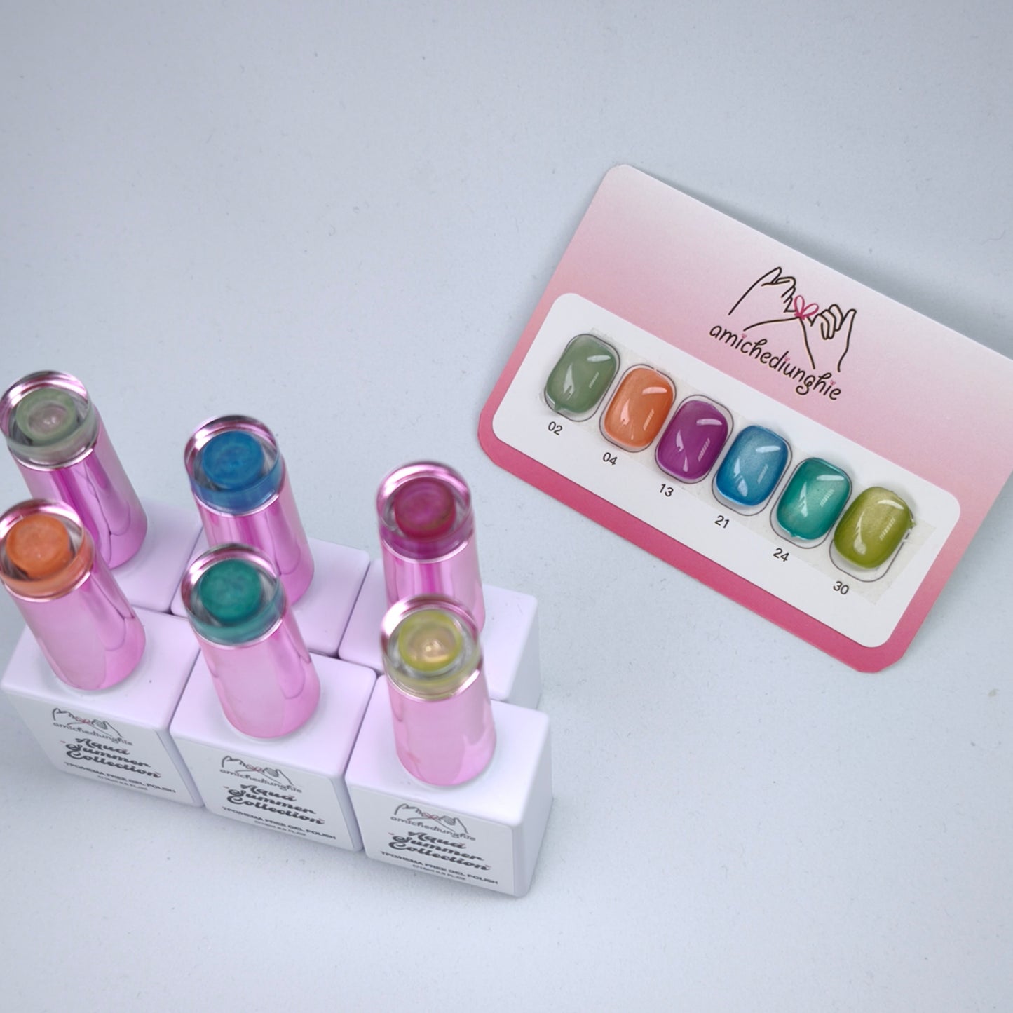 Aqua Summer Cateye Collection - Gel semipermanent 6pz. 15ml.