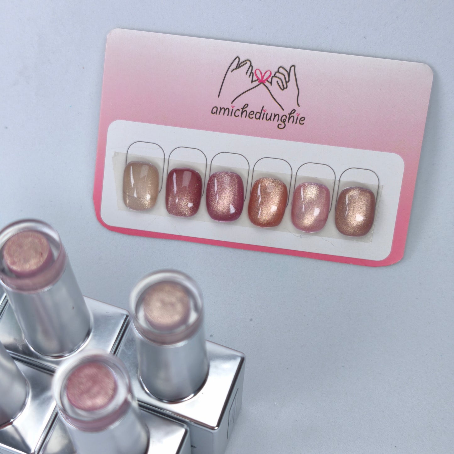 Elegant Nude Cat Eye Collection - Gel Semipermanente Magnetico Effetto Cat Eye 6x15ml