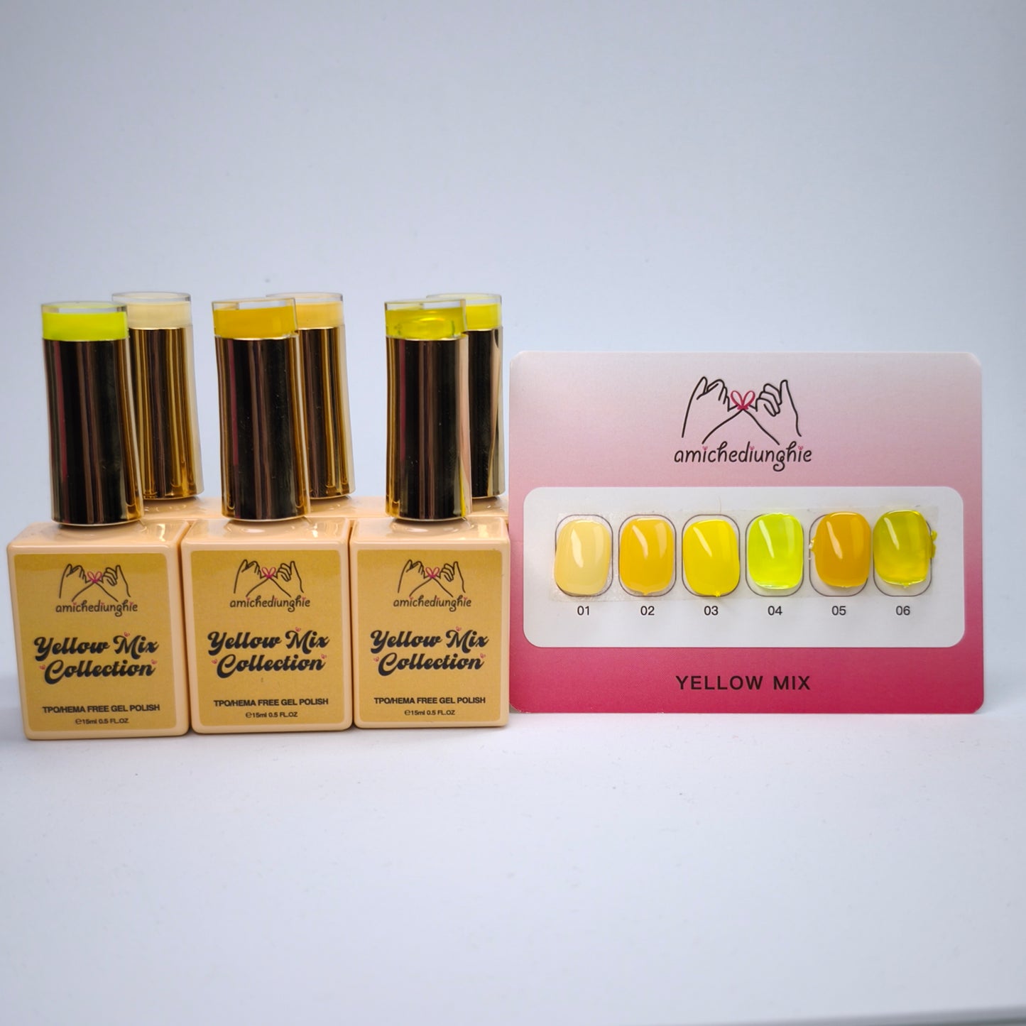 Yellow Mix Basic Collection – Gel Semipermanente 6pz. 15 ml.