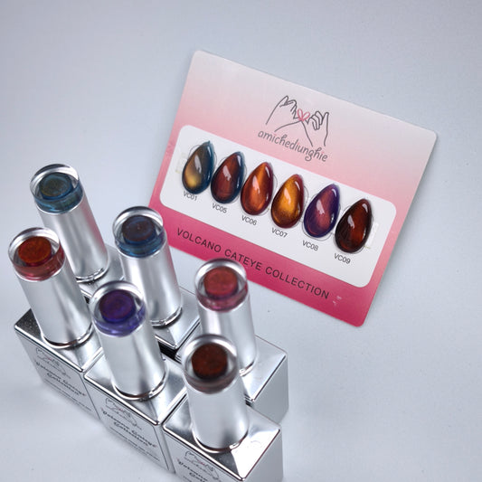 Volcano CatEye Collection Gel Polish semipermanente 6pz. 15 ml.