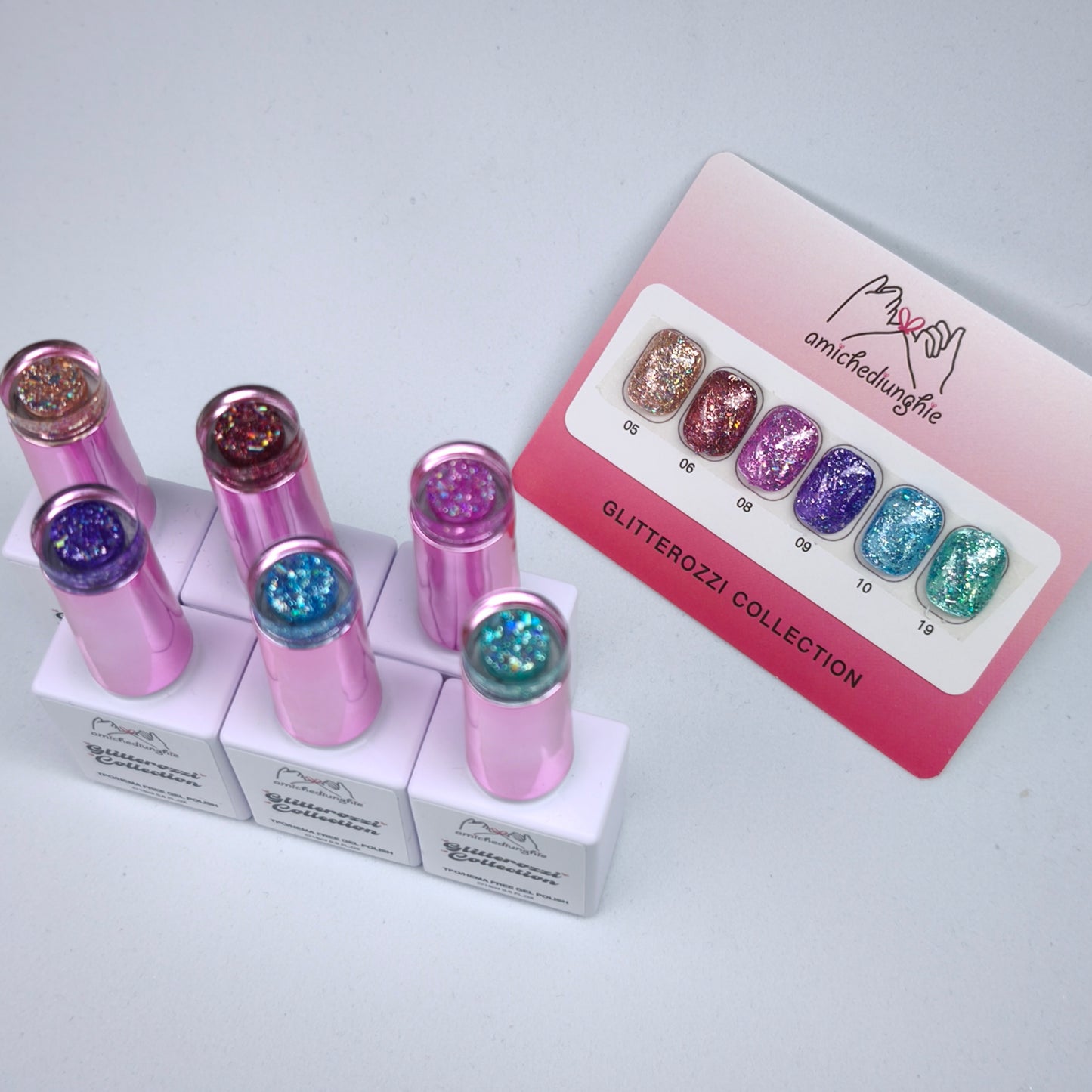 Glitterozzi Collection - Gel semipermanente 6pz. 15 ml.