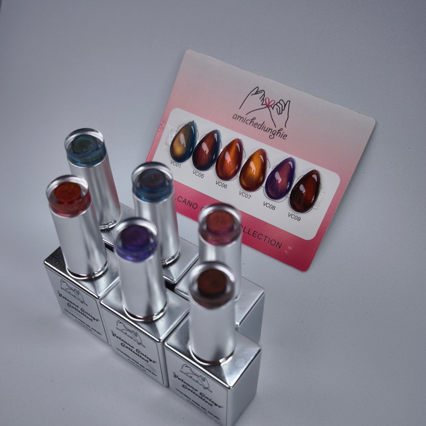 Volcano CatEye Collection Gel Polish semipermanente 6pz. 15 ml.