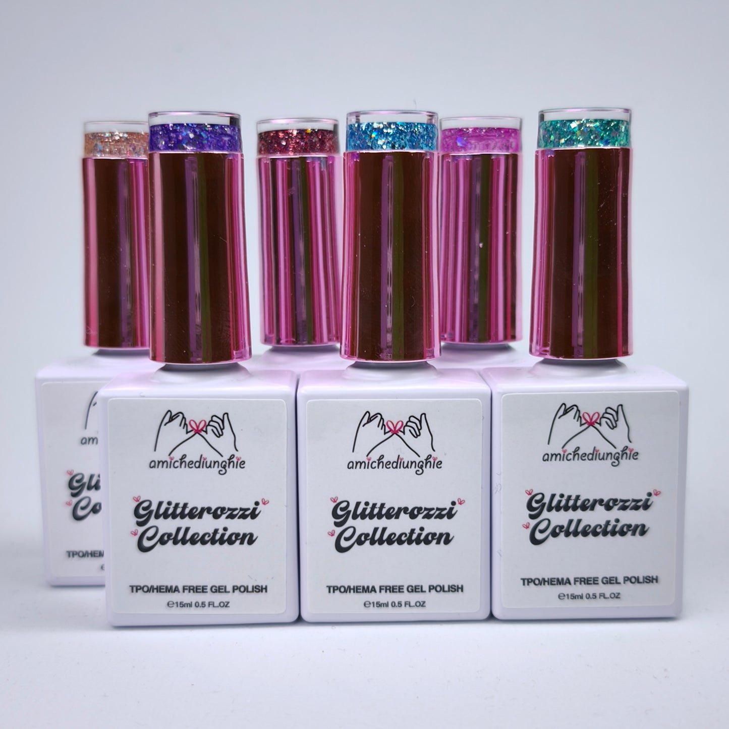 Glitterozzi Collection - Gel semipermanente 6pz. 15 ml.