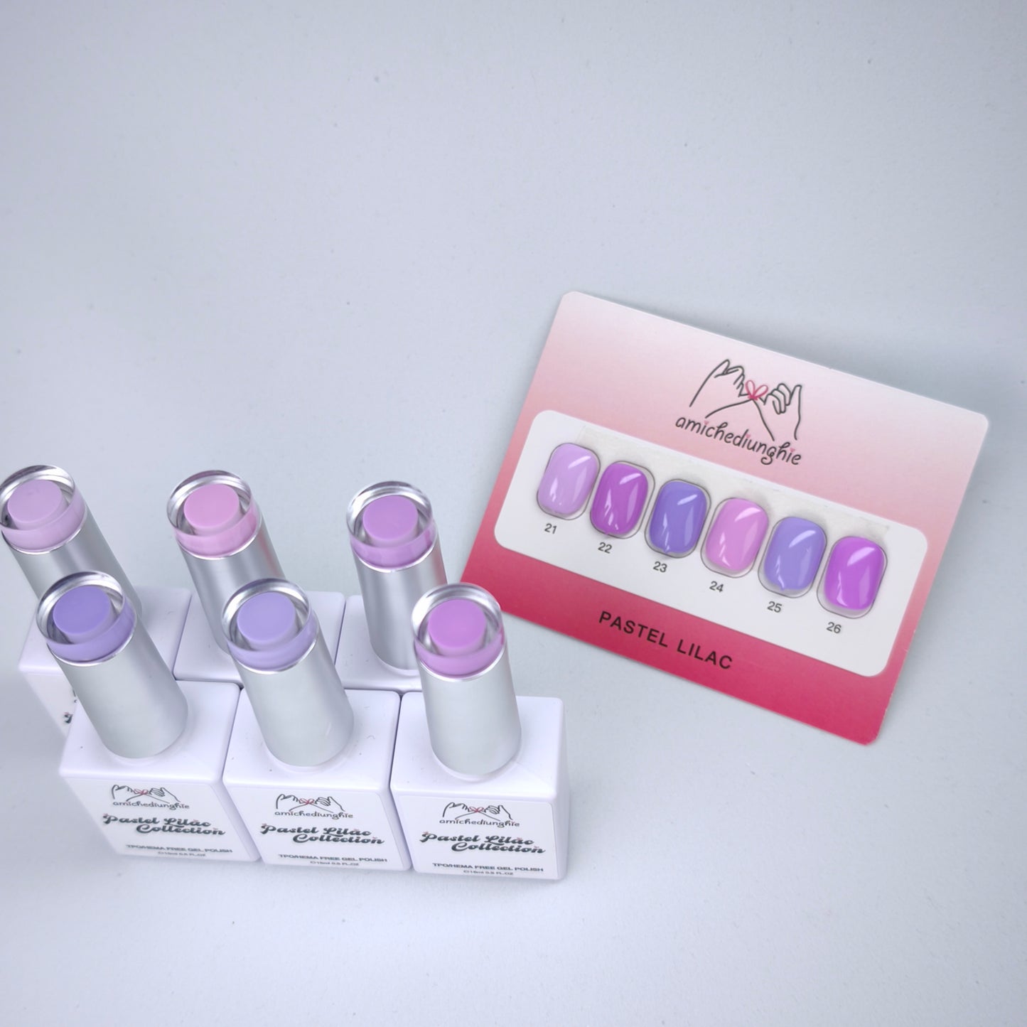 Pastel Lilac Basic Collection – Gel Semipermanente 6pz. 15 ml.