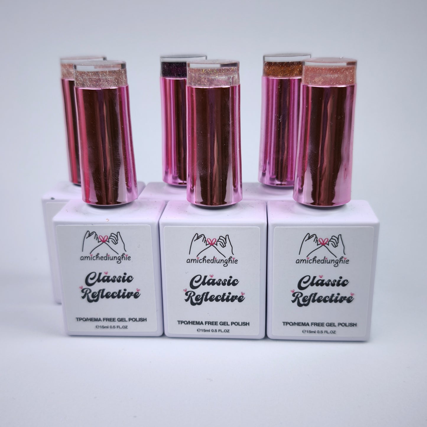 Reflective Classic Collection. Gel Polish semipermanente 6 pz. 15 ml.